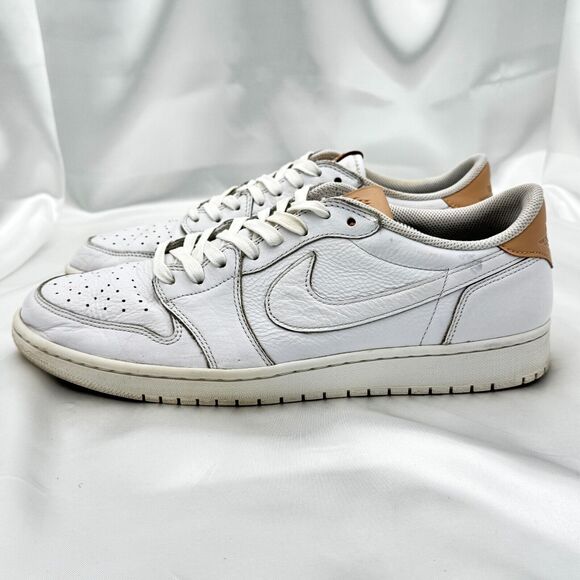 Nike Air Jordan Retro Low White Vachetta Tan Men's Size 13 Shoes